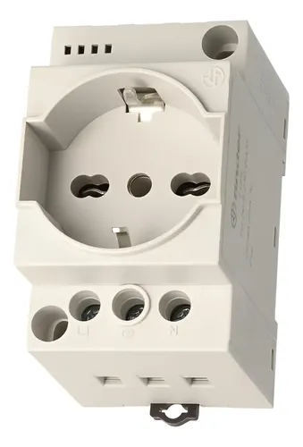 Tomacorriente Schuko para Riel DIN 16A Finder